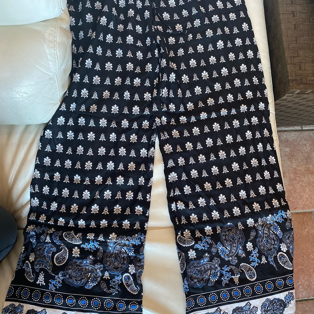 Flare lounge patterned pant